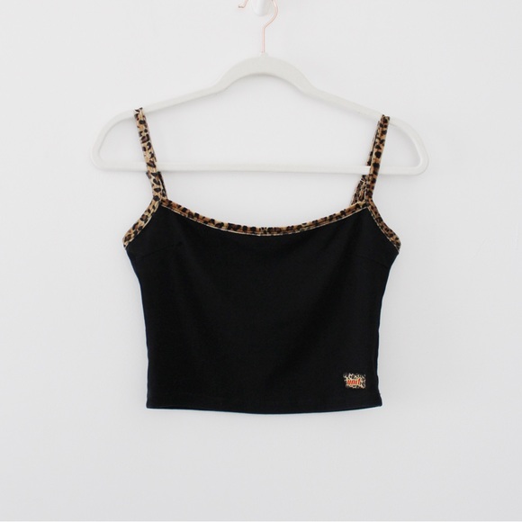 Unif To-Go Leopard Trim Crop Tank - Picture 9 of 12